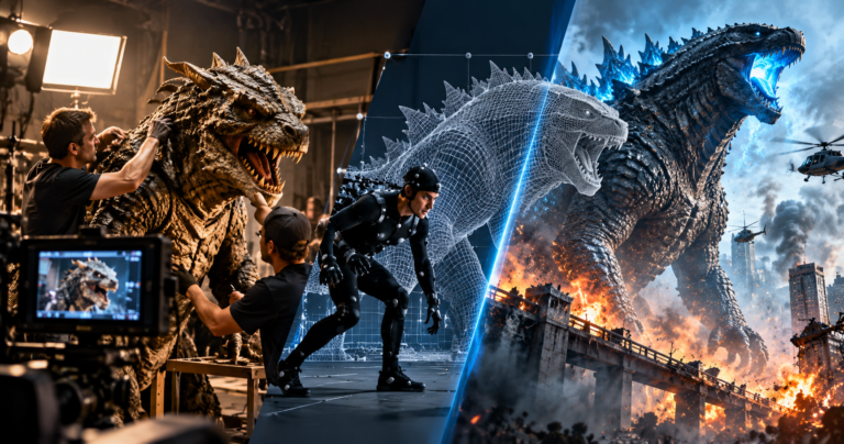Read more about the article How VFX Is Changing Monster Movies: From Practical Effects to CGI