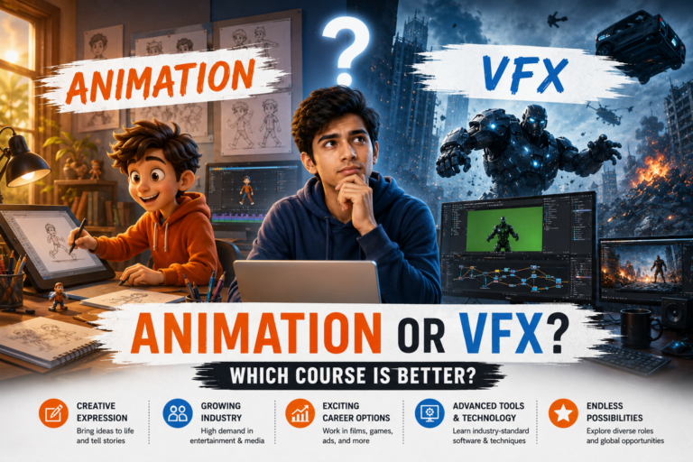 Read more about the article Animation or VFX? Which Course is Better?