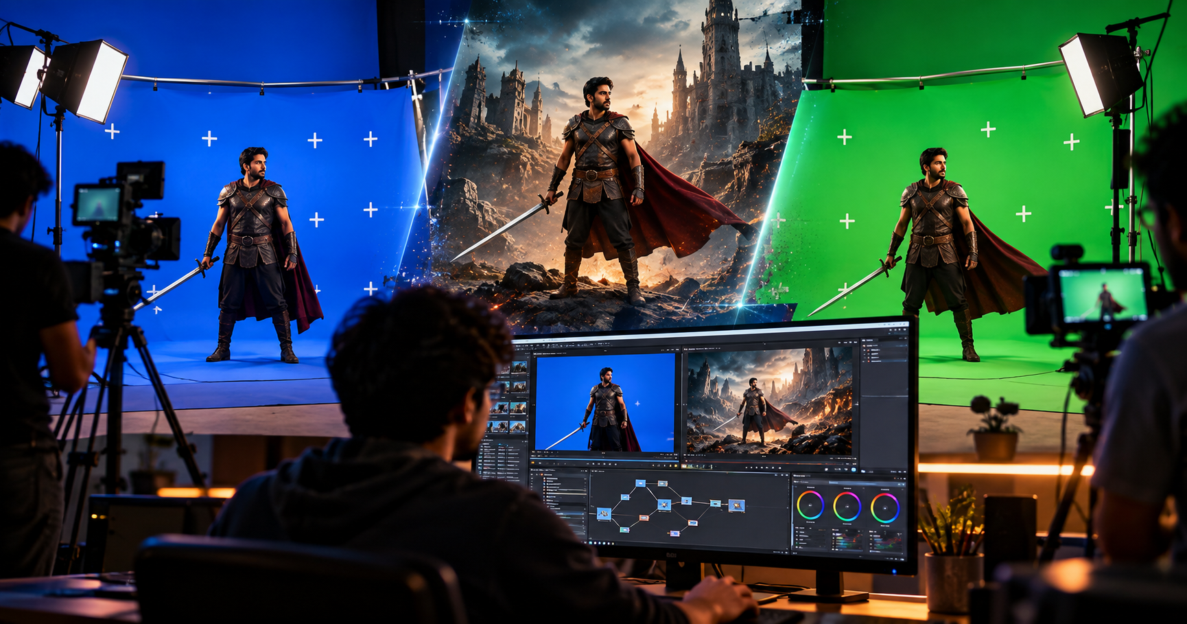 You are currently viewing Blue Screen Vs Green Screen: Explained Visual Effects Course in Kolkata
