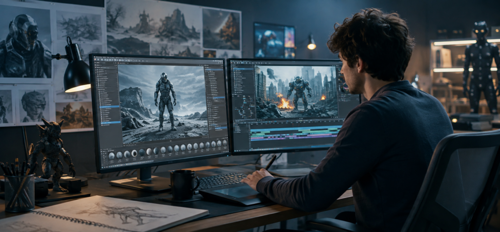 VFX artists can then enhance these elements during post-production