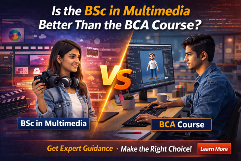 Read more about the article Is the BSc in Multimedia Better Than the BCA Course?