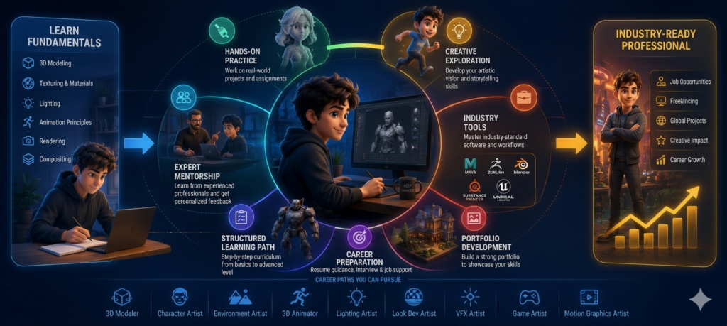 How a 3D Animation Course Helps You Become Industry-Ready