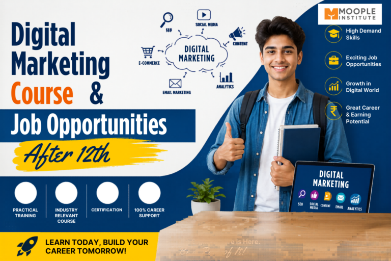 Read more about the article  Digital Marketing Course & Job Opportunities After 12th