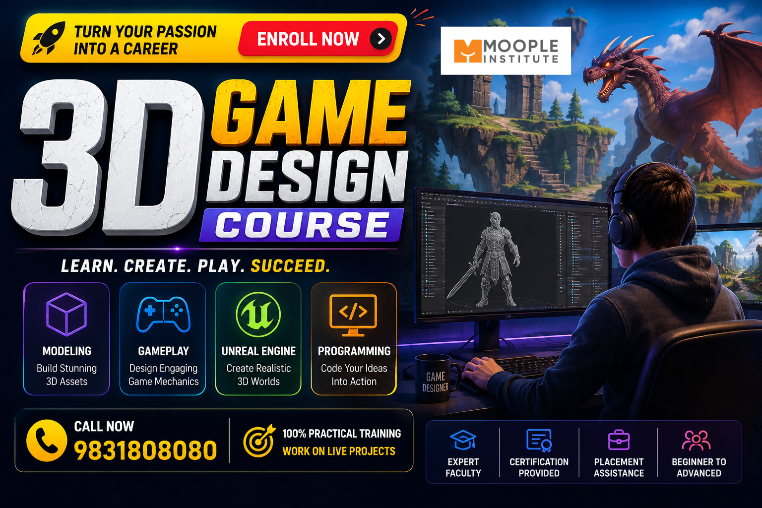You are currently viewing 3D Game Design Course – 2026 