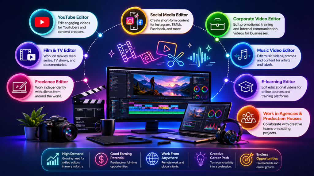 Career Opportunities After Completing a Video Editing Course