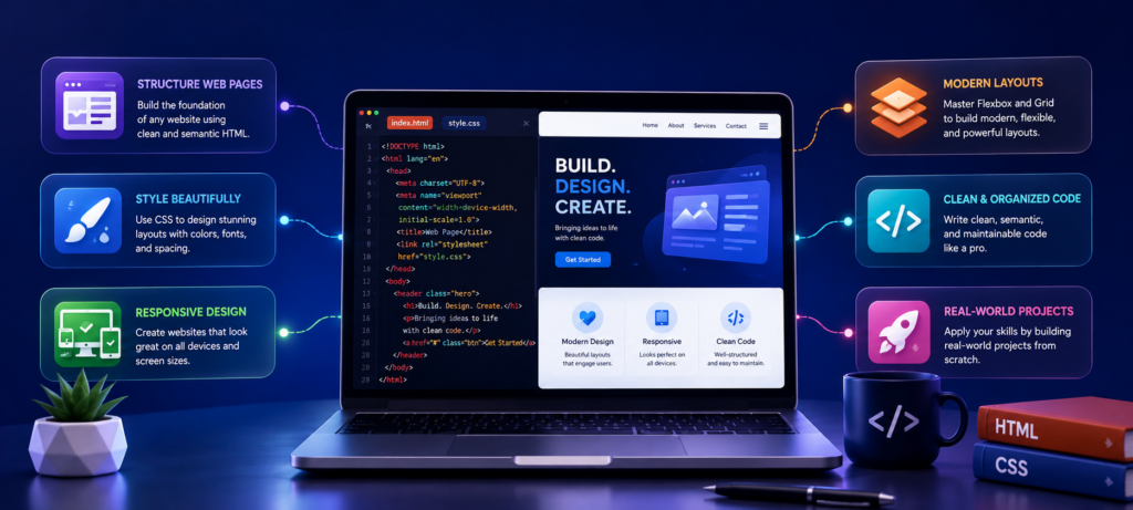 Essential Skills You'll Master with an HTML and CSS Course 