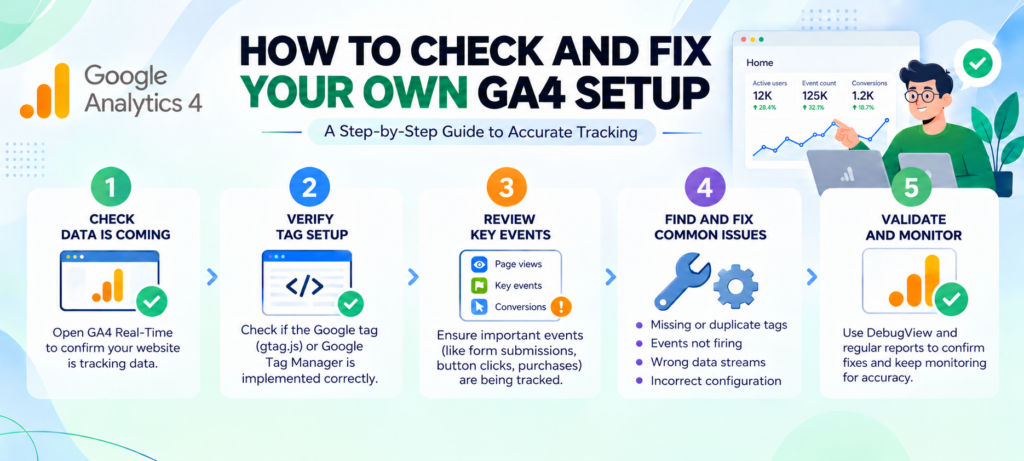 How to Check and Fix Your Own GA4 Setup